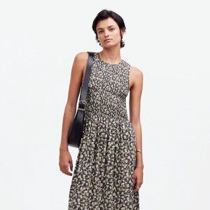 Madewell Melody Smocked Floral Midi Dress Size L